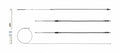 Brake Cable Set w/Hardwa re 68-69 Camaro Stainles