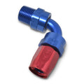 6AN 3/8NPT 90Deg Hse End Blue/Red