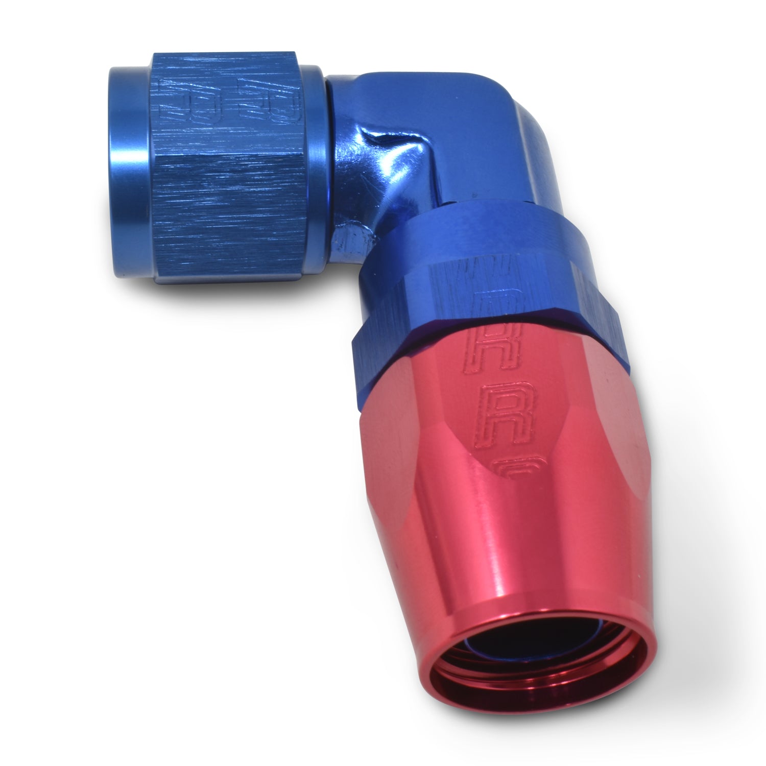 6AN 180Deg Hose End ProClassic Blue/Red