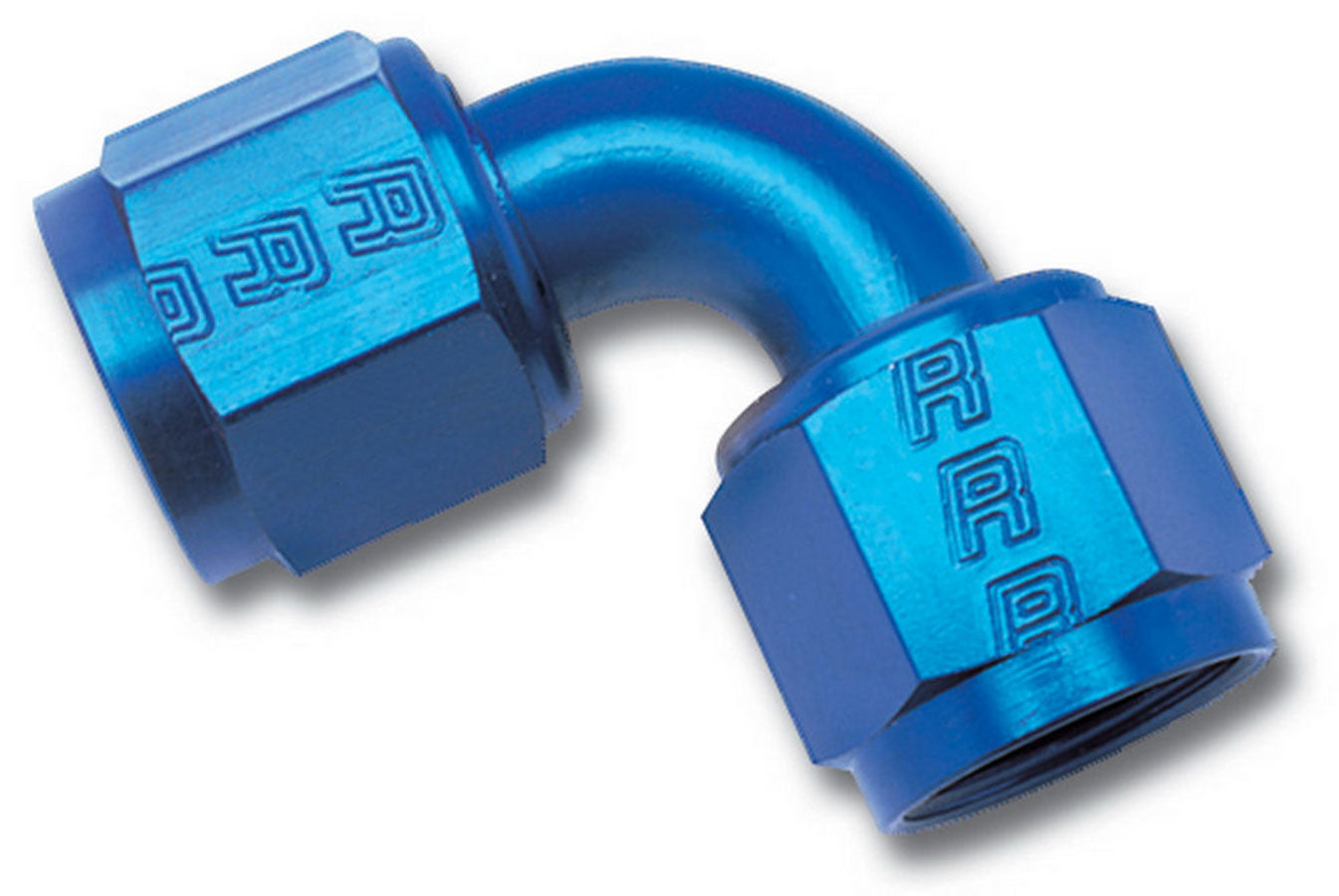 6AN Swivel Coupler 90Deg Blue