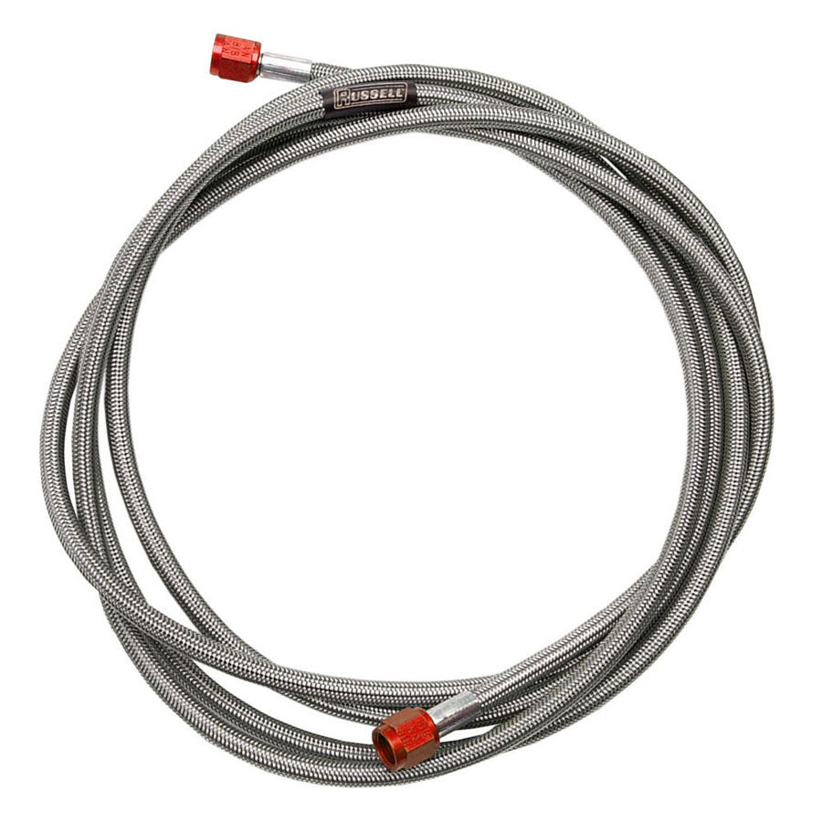 4AN Premade PTFE Hose 12in Red Ends
