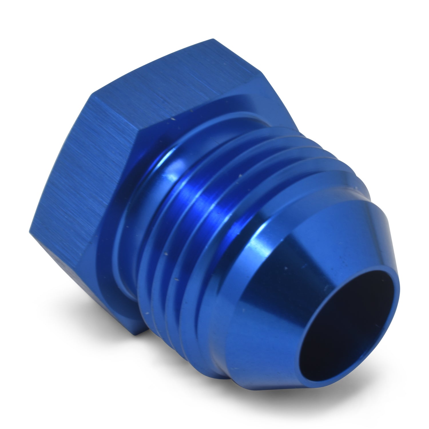 8AN Flare Plug Adapter Blue