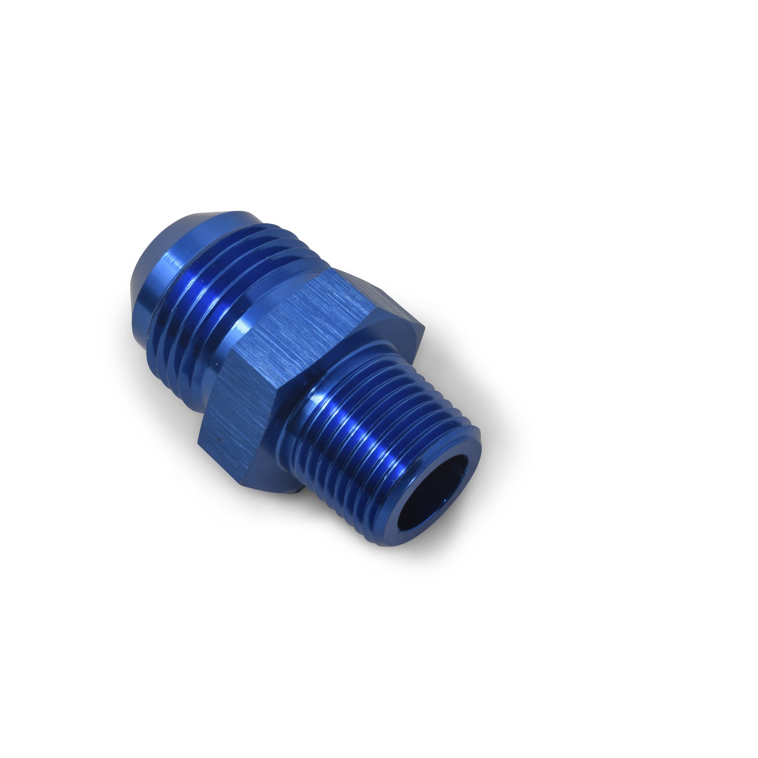 8AN Str M to 1/4NPT M Blue