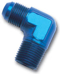 Adapter Fitting #6 Male to 1/4 NPT Male 90 Deg