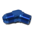8AN 45Deg 3/8NPT Blue