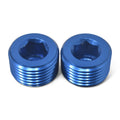 1/8in Allen Pipe Plugs Blue 2/pkg