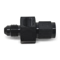 4AN F To M Fitting 1/8 Gauge Port Black