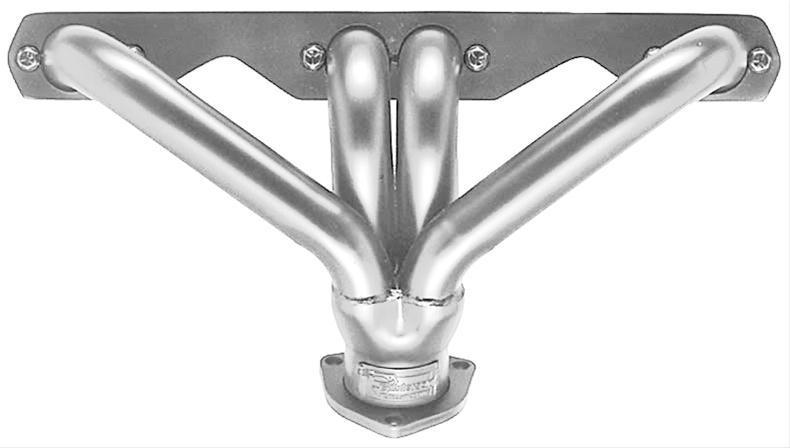 SBC Headers Block Hugger Silver Ceramic