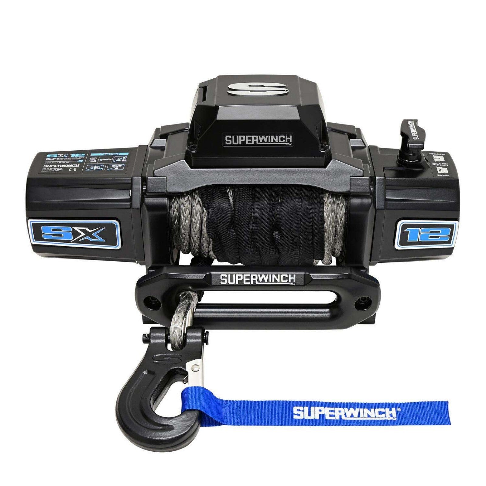 12000lb Winch 3/8in x 80ft Synthetic Rope