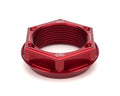 Axle Nut LH Lightweight Aluminum Red