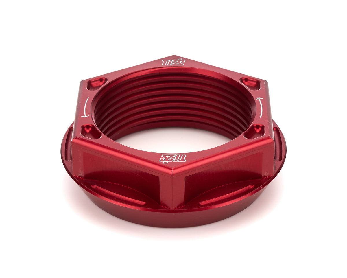 Axle Nut LH Lightweight Aluminum Red