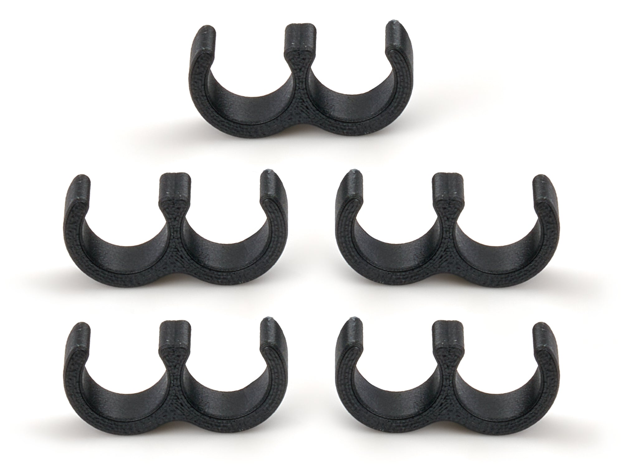Line Clamp Double -6 Fuel Line 5 Pack