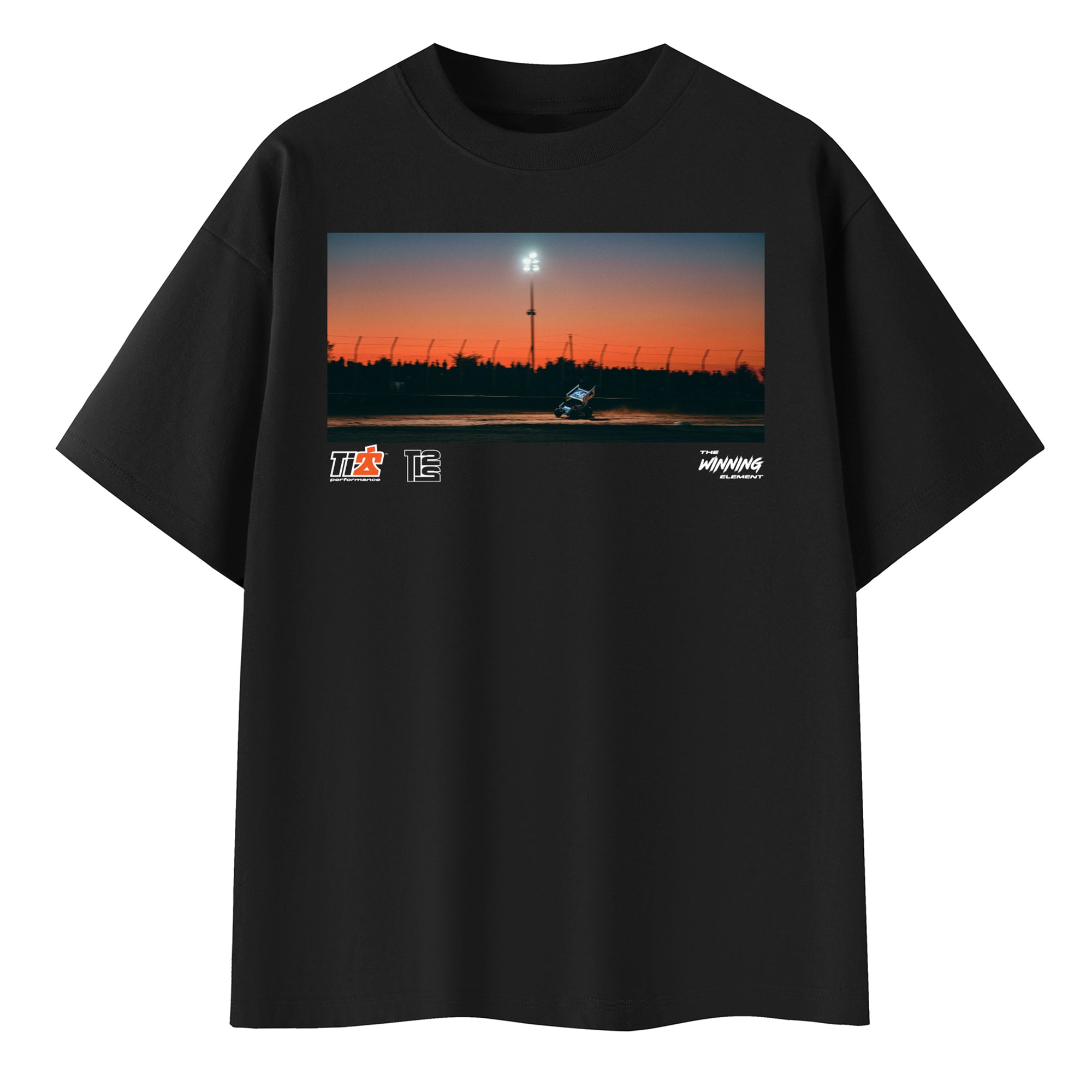 T-Shirt Sprint Car Front Black Large