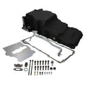 LS Low Profile Retrofit Black Oil Pan