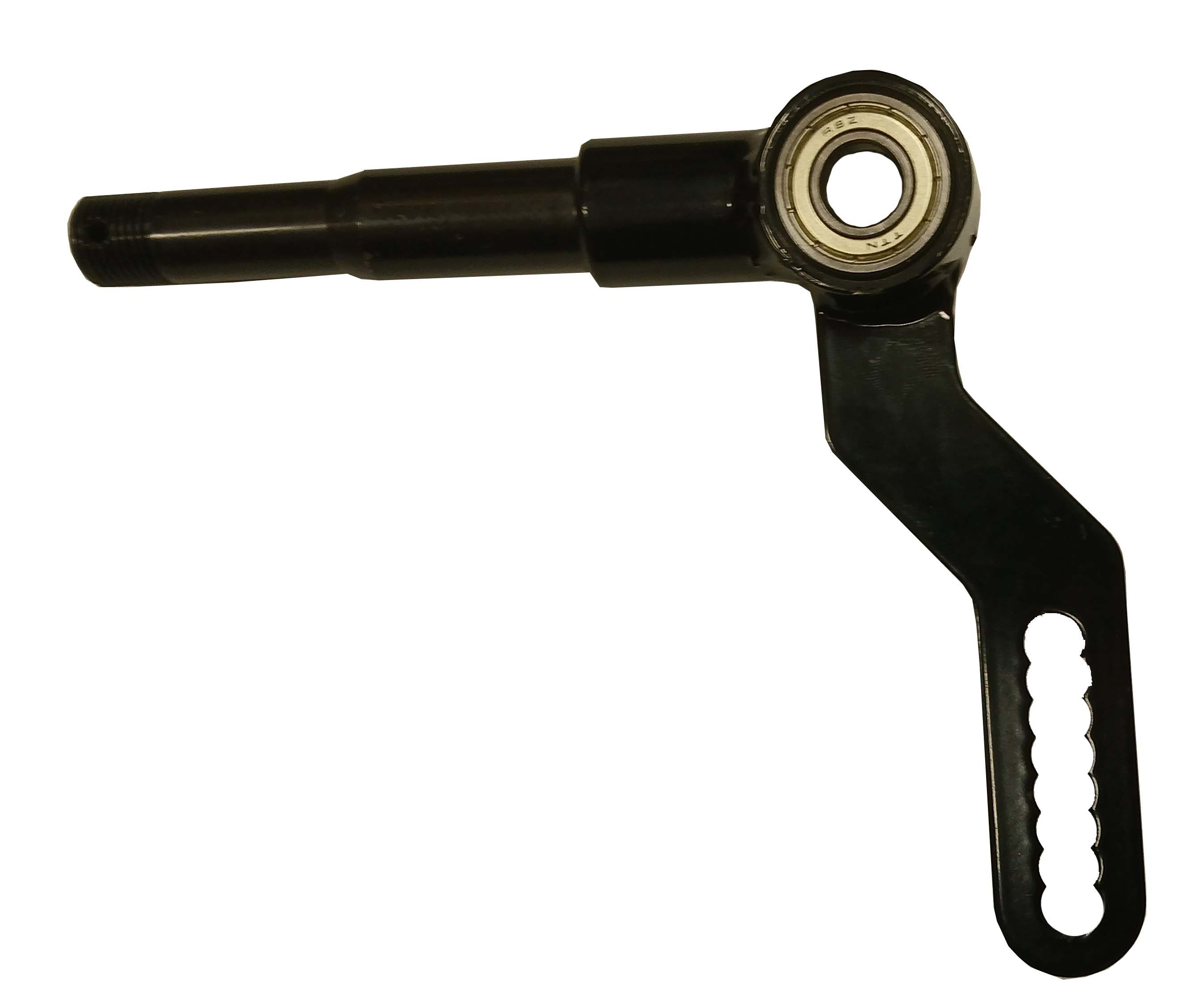 Champ Kart right front s pindle.  Black.
