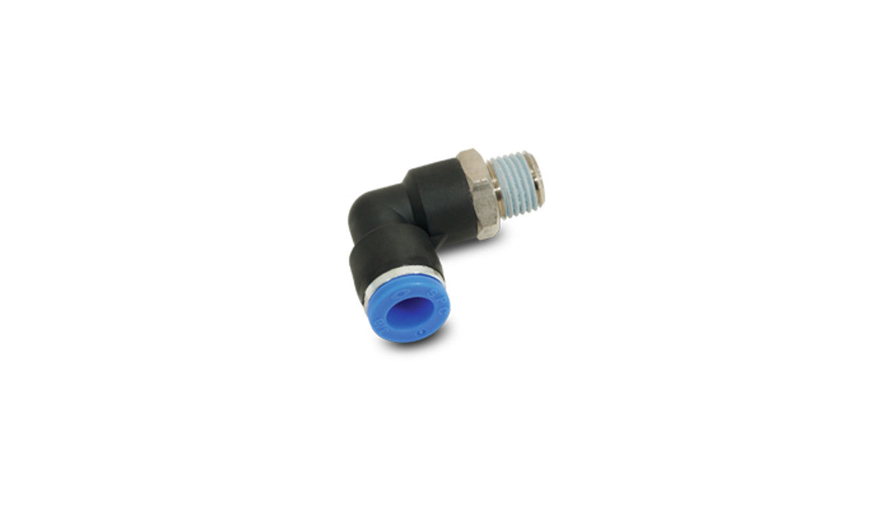 Male 90 Degree Push Lock 1/16in NPT to 1/4in Tube