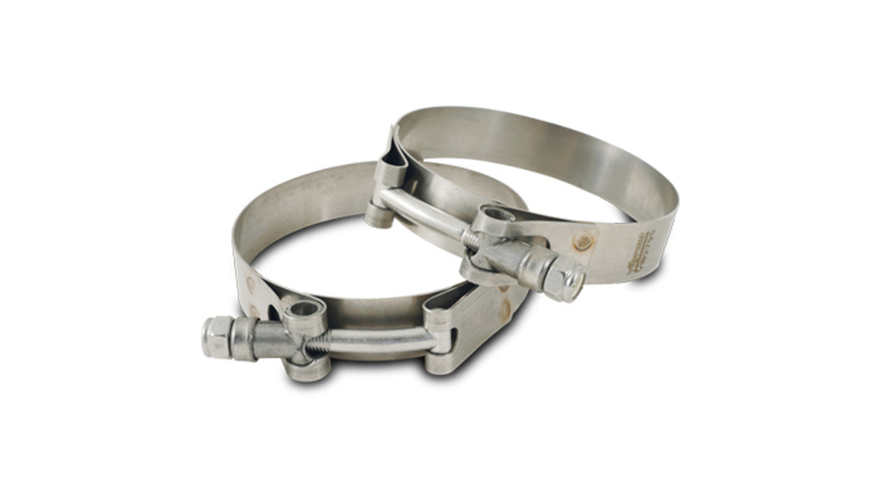 Stainless T-Bolt Clamps Pair 2.630 to 2.870