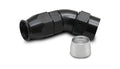 45 Degree High Flow Hose End Fitting for PTFE