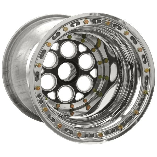 15x17 Blk Magnum Sprint Wheel 8in BS DB
