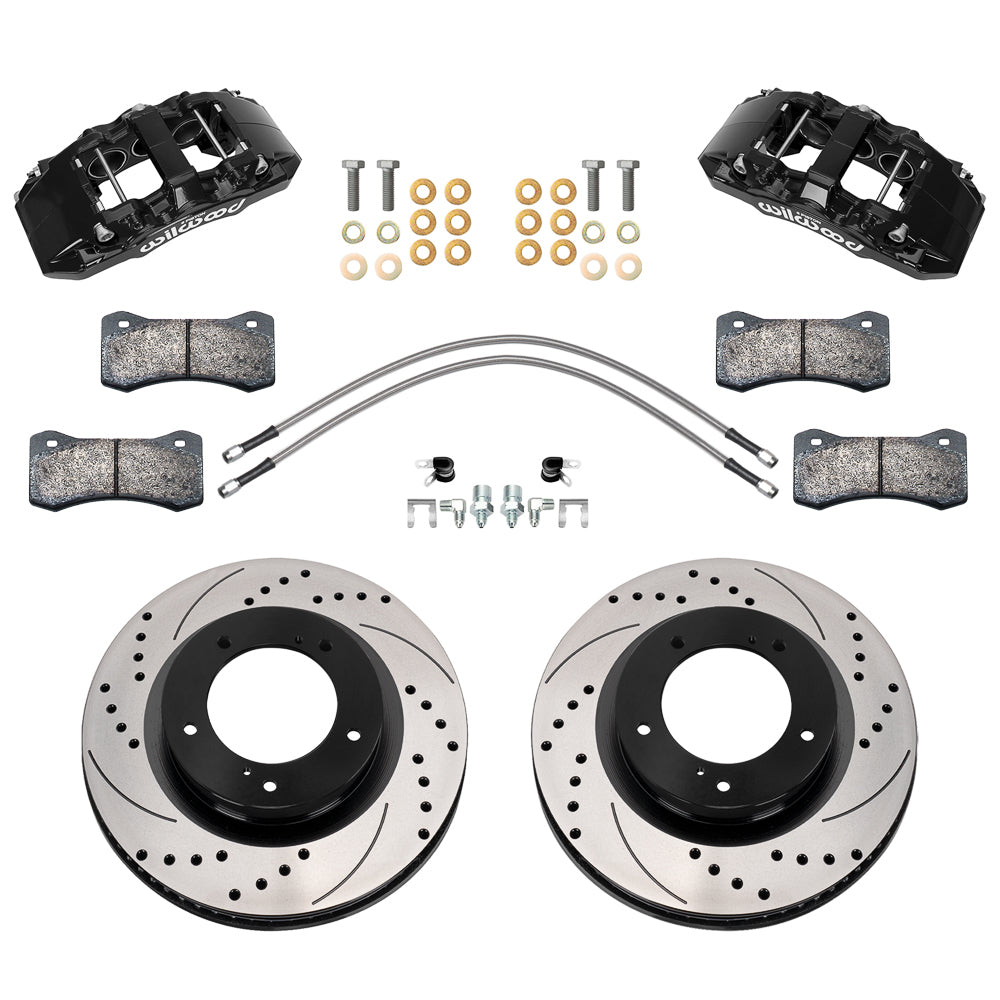 Front Brake Kit 07-15 Tundra Aero6 DM Drilled