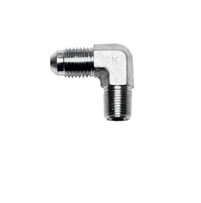 Inlet Fitting 90 Deg 4AN X 1/8-27 NPT